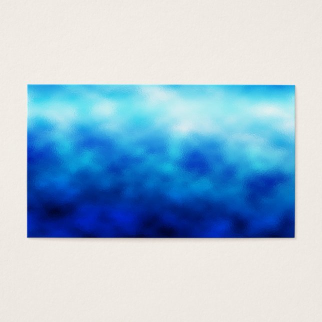 Cartes De Visite Verre bleu (Devant)
