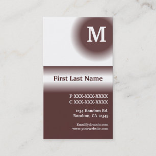 cartes de visite verticaux de fondu blanc Brown