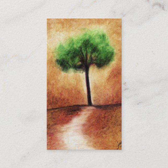 Cartes de visite (verts) d'arbre de sucrerie de (Devant)