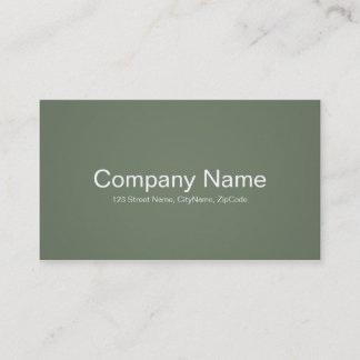 Cartes de visite verts simples et professionnels