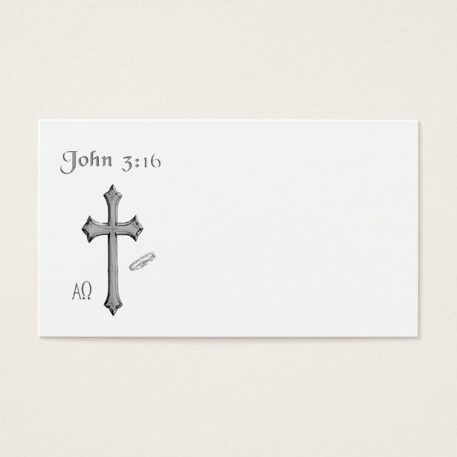 Cartes De Visite Vêtements de John 3:16 (Devant)