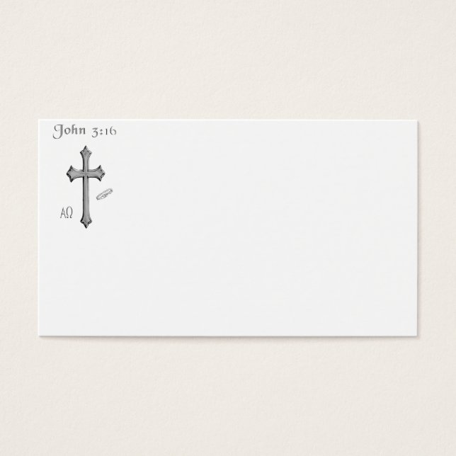 Cartes De Visite Vêtements de John 3:16 (Devant)
