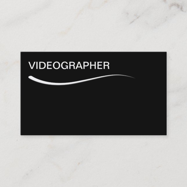 Cartes de visite vidéo simples (Devant)