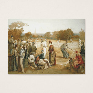 Cartes De Visite Vieille école de tennis SUPÉRIEUR