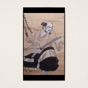 Cartes De Visite Vieille peinture samouraï japonaise