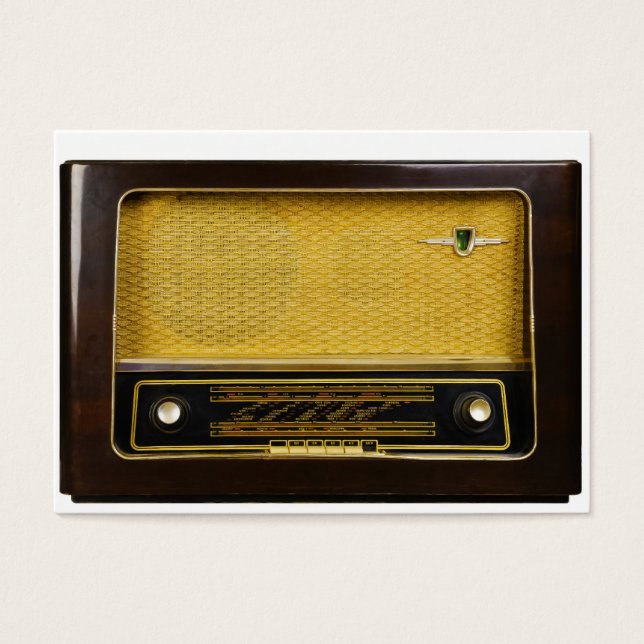 Cartes De Visite vieille radio (Devant)