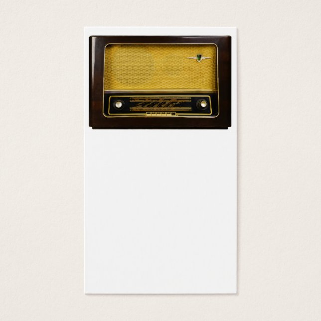 Cartes De Visite vieille radio (Devant)