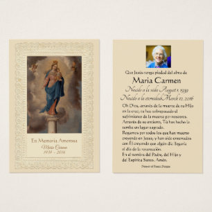Cartes De Visite Vierge Marie Notre-Dame du Pilier Espagnol