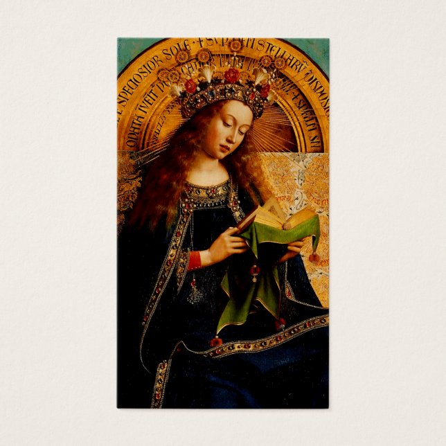 Cartes De Visite Vierge Marie par Jan van Eyck (Devant)