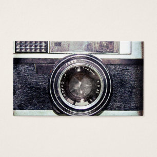 Cartes De Visite Vieux appareil photo noir