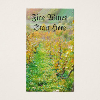 Cartes De Visite Vignoble en automne