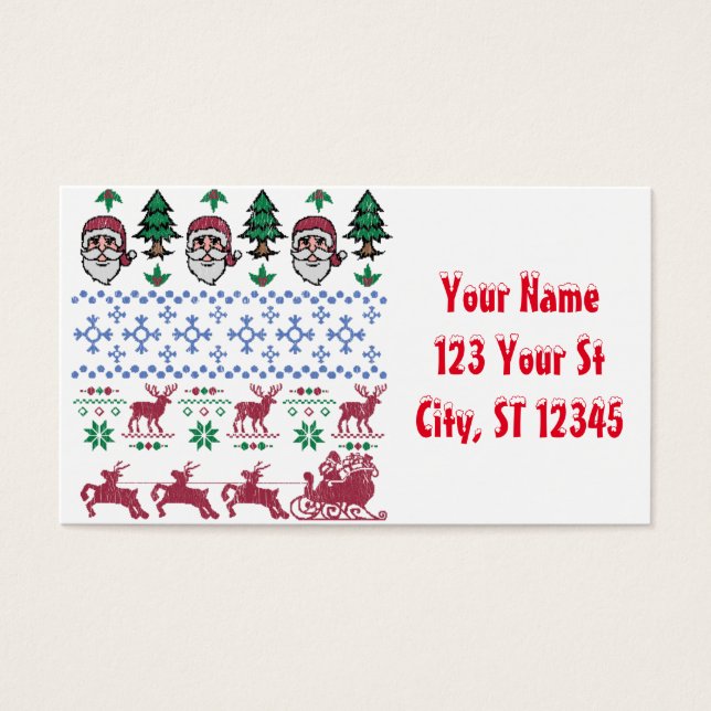 Cartes De Visite Vilain Sweater Style Thunder_Cove (Devant)