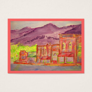 Cartes De Visite ville de montagne Art