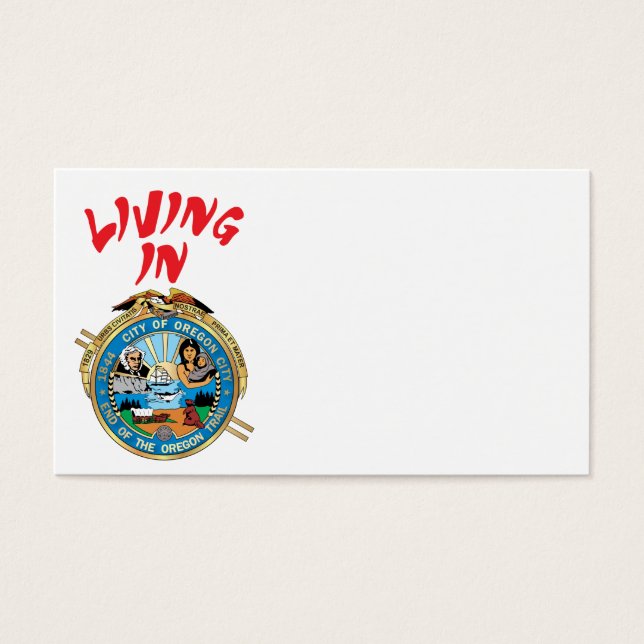 Cartes De Visite Ville d'Oregon (Devant)