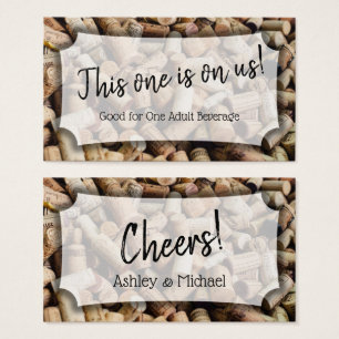 Cartes De Visite Vin Corks Photo, Mariage & Evénement Boire Billets