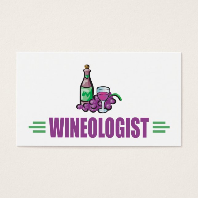 Cartes De Visite Vin drôle (Devant)
