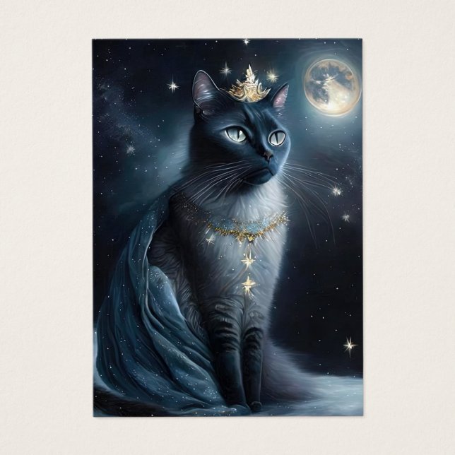 Cartes De Visite Vinatge Royal Cat (Devant)