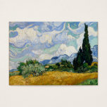 Cartes De Visite Vincent Van Gogh Wheat Field With Cypresses<br><div class="desc">Vincent Van Gogh Champ de blé avec Cyprès Art fin Un champ de roues avec Cyprès (parfois appelé Un Cornfield avec Cyprès) est l'une des trois peintures à l'huile similaires de 1889 par Vincent van Gogh, dans le cadre de sa série de champs de blé. Tous furent exécutés à l'asile...</div>