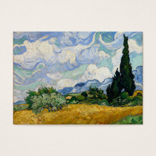 Cartes De Visite Vincent Van Gogh Wheat Field With Cypresses