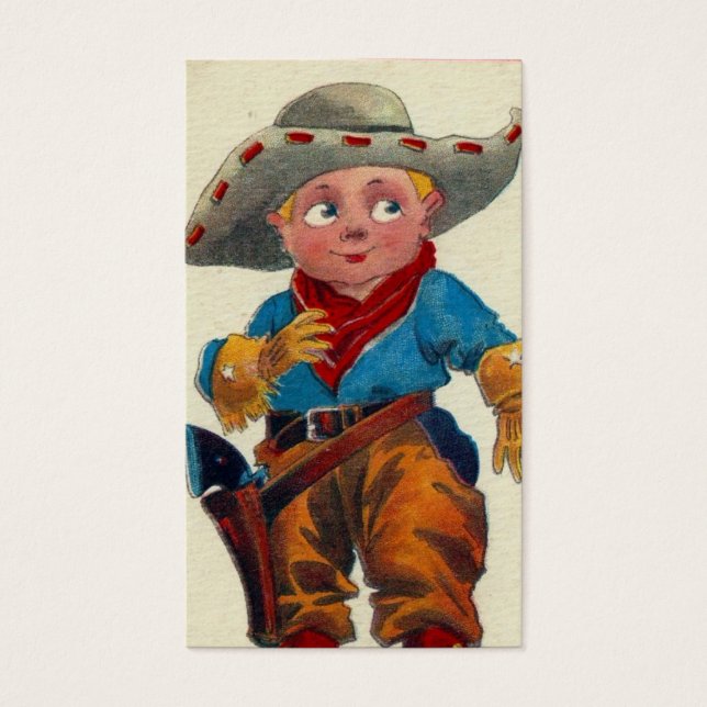 Cartes De Visite Vintage Cowboy (Devant)