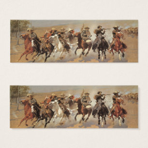 Cartes De Visite Vintage Cowboys, une touche pour le bois par Remin