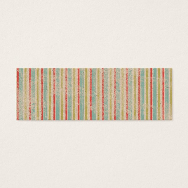 Cartes De Visite Vintage Rustic Beach Summer Stripes (Devant)