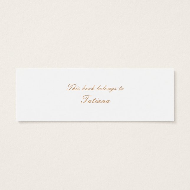 Cartes De Visite Vintage signet (Dos)