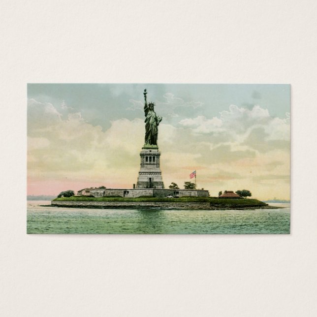 Cartes De Visite Vintage "Statue de la Liberté" (Devant)