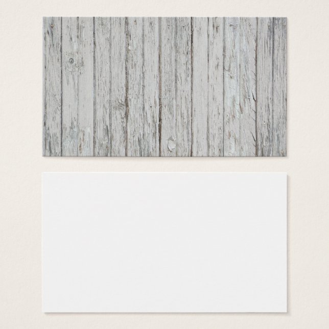 Cartes De Visite Vintage Wood (Devant & derrière)