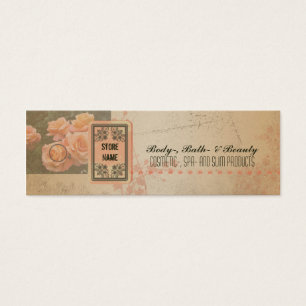 Cartes De Visite VintageFlowerGrunge - prix à payer de marchandises