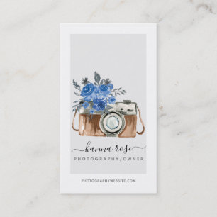 Cartes de visite vintages de caméra aquarelle
