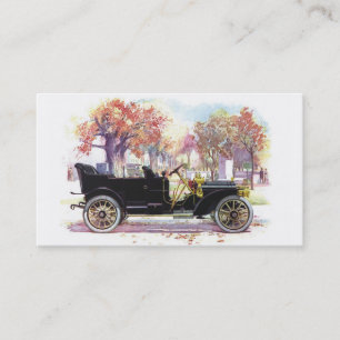 Cartes de visite vintages de coutume de voiture