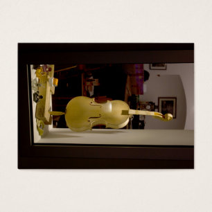 Cartes De Visite Violon Dans La Fenêtre Shopping