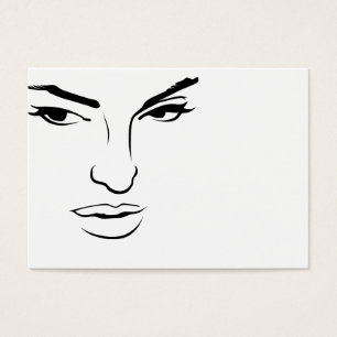 Cartes De Visite Visage de femme