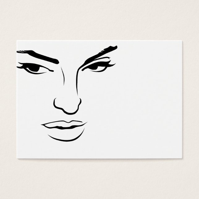 Cartes De Visite Visage de femme (Devant)