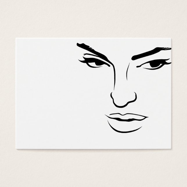 Cartes De Visite Visage de femme (Devant)