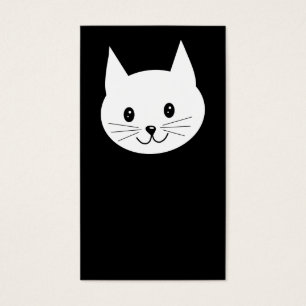 Cartes De Visite Visage mignon de chat