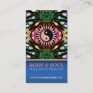 Cartes de visite visionnaires de YinYang NewAge de