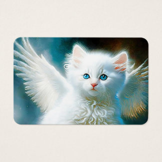 Cartes De Visite Vitage Kitten Angel