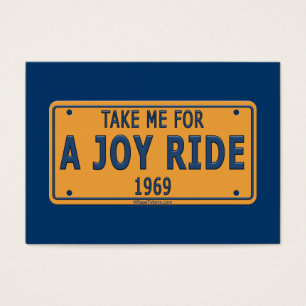 Cartes De Visite Voiture 1969 de tour de joie