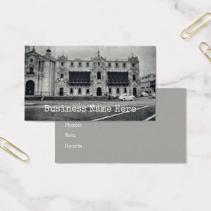 Cartes De Visite Voiture classique Monochrome Vintage Car sur City