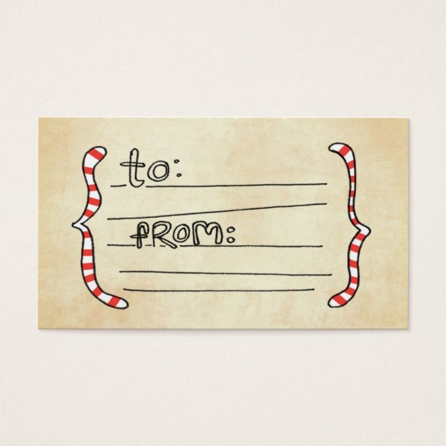 Cartes De Visite vol25- crochets cadeaux de vacances design 2 (Devant)