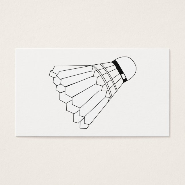 Cartes De Visite Volant de badminton (Devant)