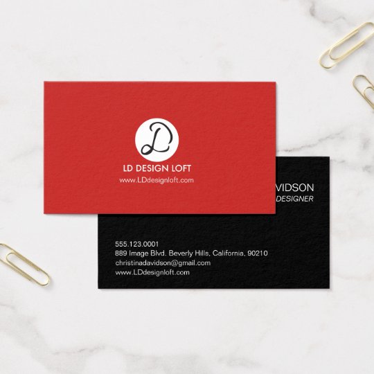 Cartes De Visite Votre logo ici, simple, personnalisable - inverse