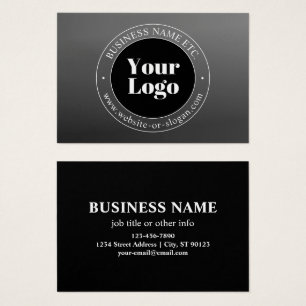 Cartes De Visite Votre logo ou conception d'entreprise et texte mod