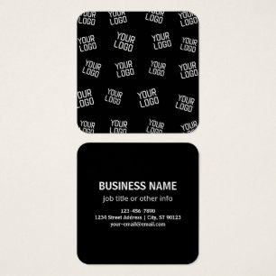 Cartes De Visite Votre logo ou image Modèle aléatoire