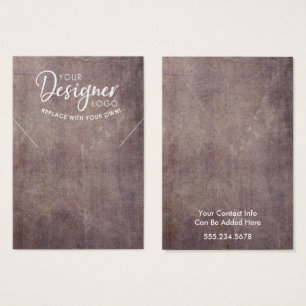 Cartes De Visite Votre Logo Rustic Grunge Collier Porte-Collier