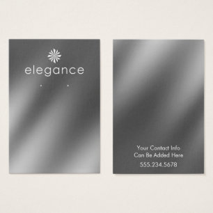 Cartes De Visite Votre logo sur présentoir à boucles d'oreilles en