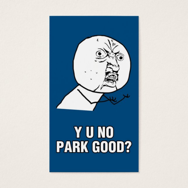 CARTES DE VISITE VOUS N'ÊTES PAS UN PARC BIEN ? (Devant)