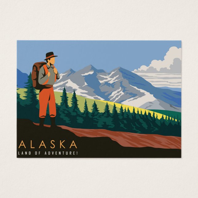 Cartes De Visite Voyage en Alaska (Devant)